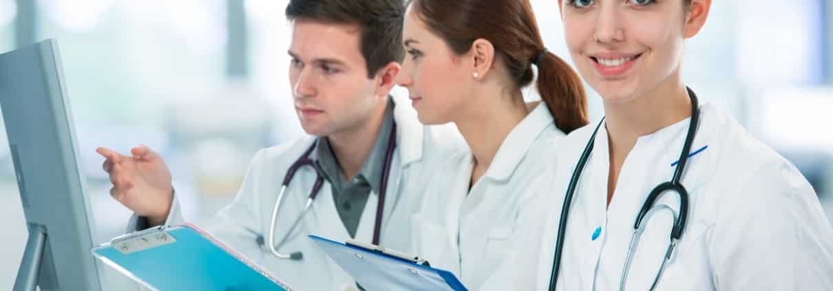 Smiling healthcare team